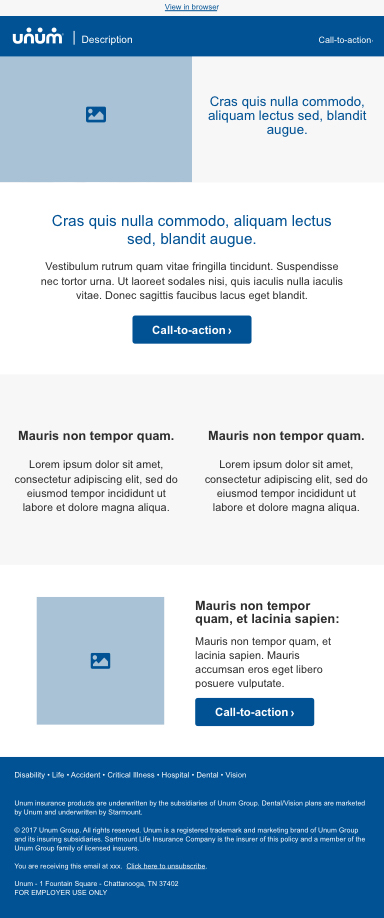 Unum email template 4